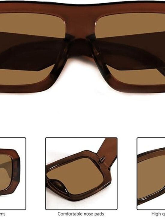 Oversized Thick Frame Sun Glasses main image 8